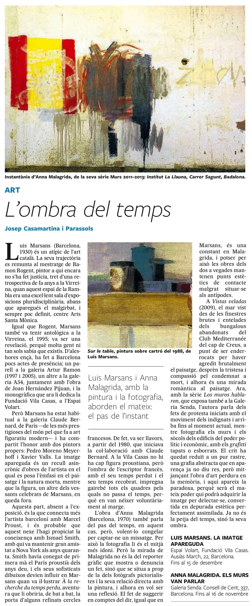 Il·lustració 'L'ombra del temps' per a El País Quadern, amb ombres allargades i un ambient reflexiu, optimitzada per a accessibilitat web.